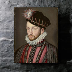 Charles IX of France metal print mockup