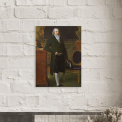 Charles Maurice de Talleyrand-Périgord metal print mockup