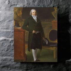 Charles Maurice de Talleyrand-Périgord metal print mockup