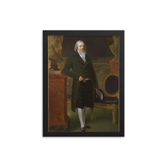 Charles Maurice de Talleyrand-Perigord framed print on a plain backdrop in size 12"x16".