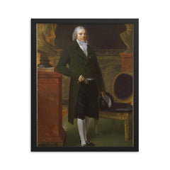 Charles Maurice de Talleyrand-Perigord framed print on a plain backdrop in size 16"x20".