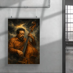 Charles Mingus bass like a storm front poster 4