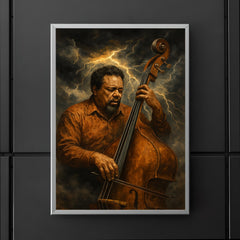 Charles Mingus bass like a storm front poster 5