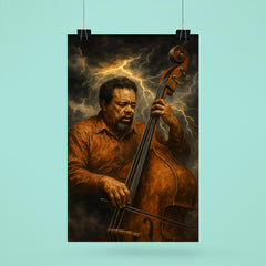 Charles Mingus bass like a storm front poster 6