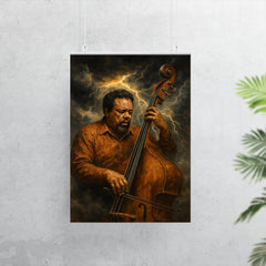 Charles Mingus bass like a storm front poster 7