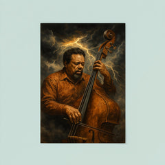 Charles Mingus bass like a storm front poster 8