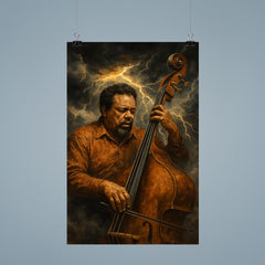 Charles Mingus bass like a storm front poster 9
