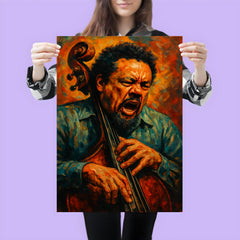Charles Mingus furious bass portrait poster 3