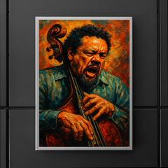 Charles Mingus furious bass portrait poster 5
