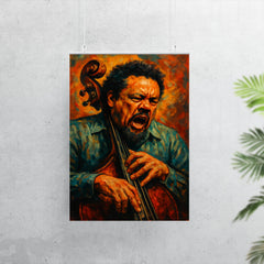 Charles Mingus furious bass portrait poster 7