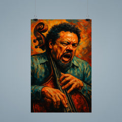 Charles Mingus furious bass portrait poster 9
