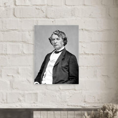 Charles Sumner metal print mockup