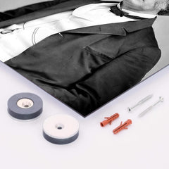 Charles Sumner metal print mockup