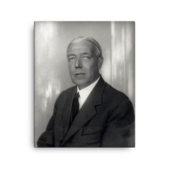 Charles Vyner Brooke canvas print on a plain backdrop in size 16"x20".