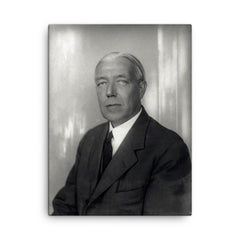 Charles Vyner Brooke canvas print on a plain backdrop in size 18"x24".