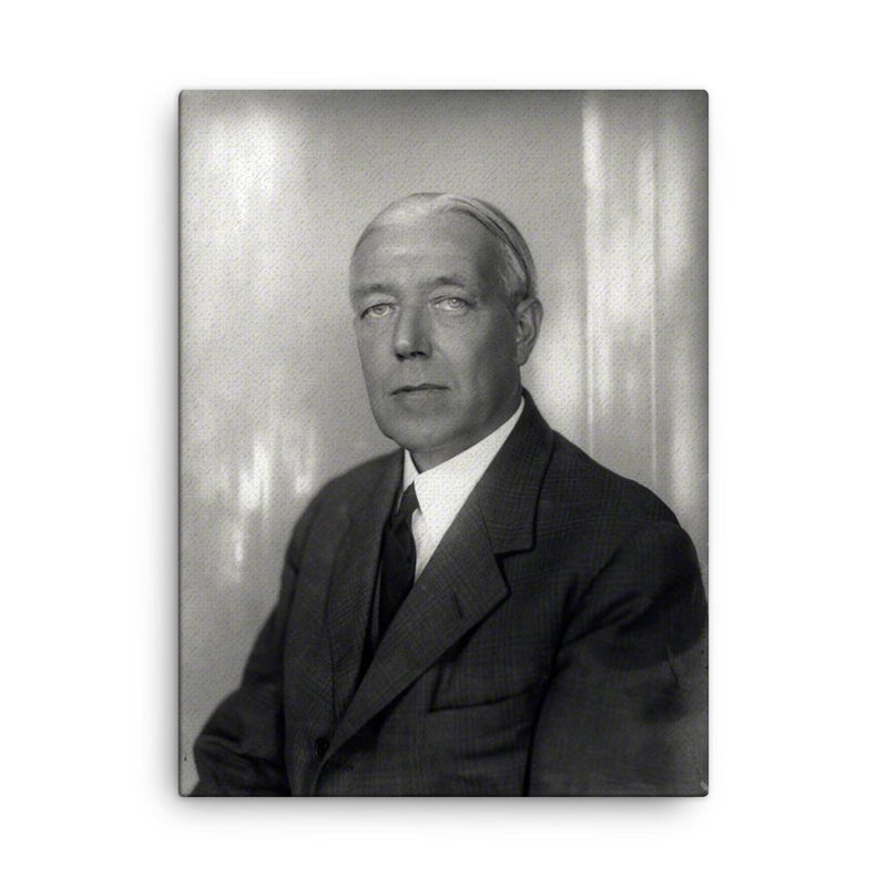 Charles Vyner Brooke canvas print on a plain backdrop in size 18