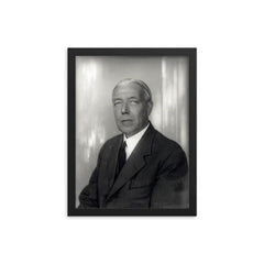 Charles Vyner Brooke framed print on a plain backdrop in size 12"x16".