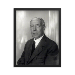 Charles Vyner Brooke framed print on a plain backdrop in size 16"x20".