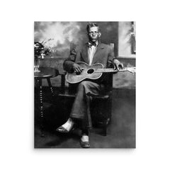 Charley Patton poster on a plain backdrop in size 16"x20".