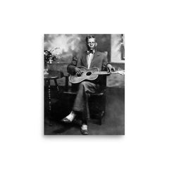 Charley Patton poster on a plain backdrop in size 8"x10".