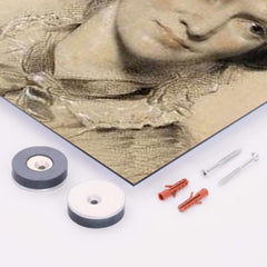 Charlotte Bronte metal print mockup