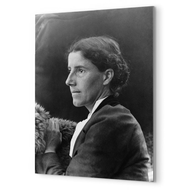 Charlotte Perkins Gilman metal print mockup