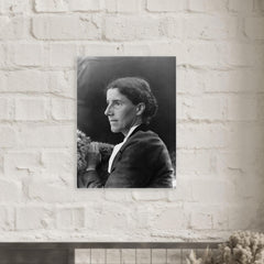 Charlotte Perkins Gilman metal print mockup