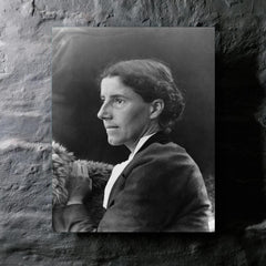 Charlotte Perkins Gilman metal print mockup