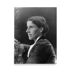 Charlotte Perkins Gilman poster on a plain backdrop in size 18"x24".