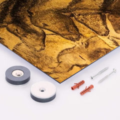 Chauvet-Pont-d'Arc Cave Paintings, France - 36000 Years Old metal print mockup
