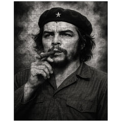 Che Guevara at La Coubre funeral smoke jigsaw puzzle