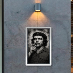 Che Guevara at La Coubre funeral smoke poster 2