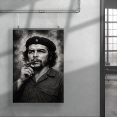 Che Guevara at La Coubre funeral smoke poster 4