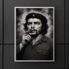 Che Guevara at La Coubre funeral smoke poster 5