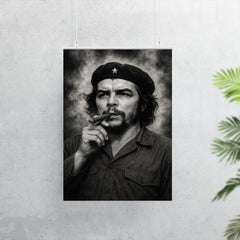 Che Guevara at La Coubre funeral smoke poster 7