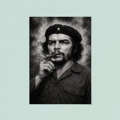 Che Guevara at La Coubre funeral smoke poster 8