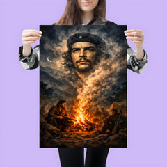 Che Guevara in Sierra Maestra campfire smoke poster 3