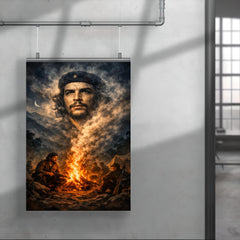 Che Guevara in Sierra Maestra campfire smoke poster 4