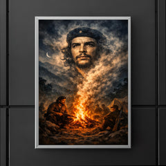 Che Guevara in Sierra Maestra campfire smoke poster 5