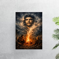 Che Guevara in Sierra Maestra campfire smoke poster 7