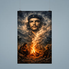 Che Guevara in Sierra Maestra campfire smoke poster 9