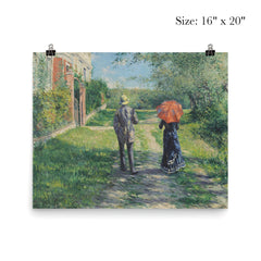 Chemin Montant by Gustave Caillebotte poster 2