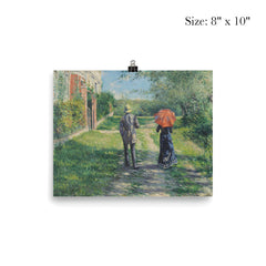 Chemin Montant by Gustave Caillebotte poster 4