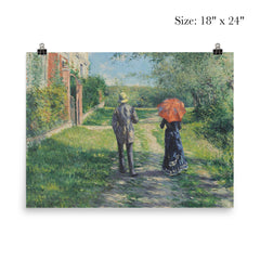 Chemin Montant by Gustave Caillebotte poster 5