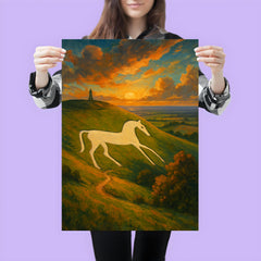 Cherhill White Horse England poster 3