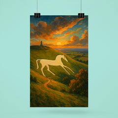 Cherhill White Horse England poster 6