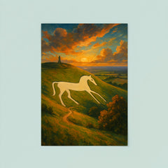Cherhill White Horse England poster 8