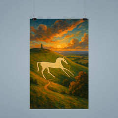 Cherhill White Horse England poster 9