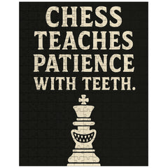 Chess teaches patience with teeth jigsaw puzzle