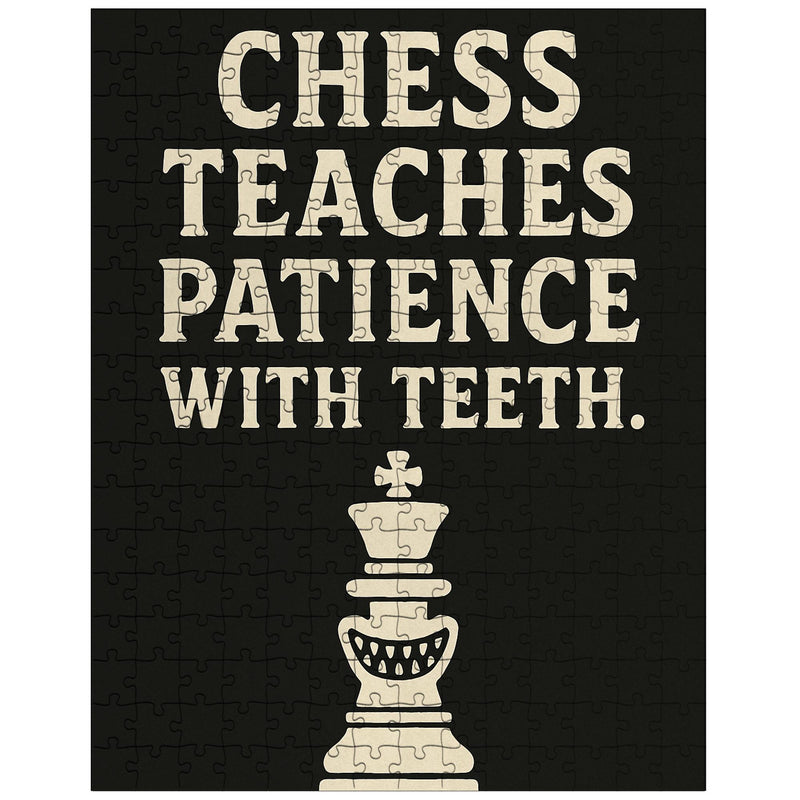 Chess teaches patience with teeth jigsaw puzzle